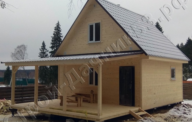 1 Каркасно-щитовая баня 6×6, 36 м², Московская область, Солнечногорский район, деревня Васюково (5)